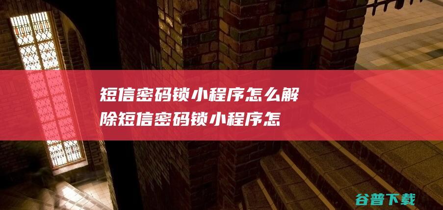 短信密码锁小程序怎么解除，短信密码锁小程序怎么解除绑定-小程序