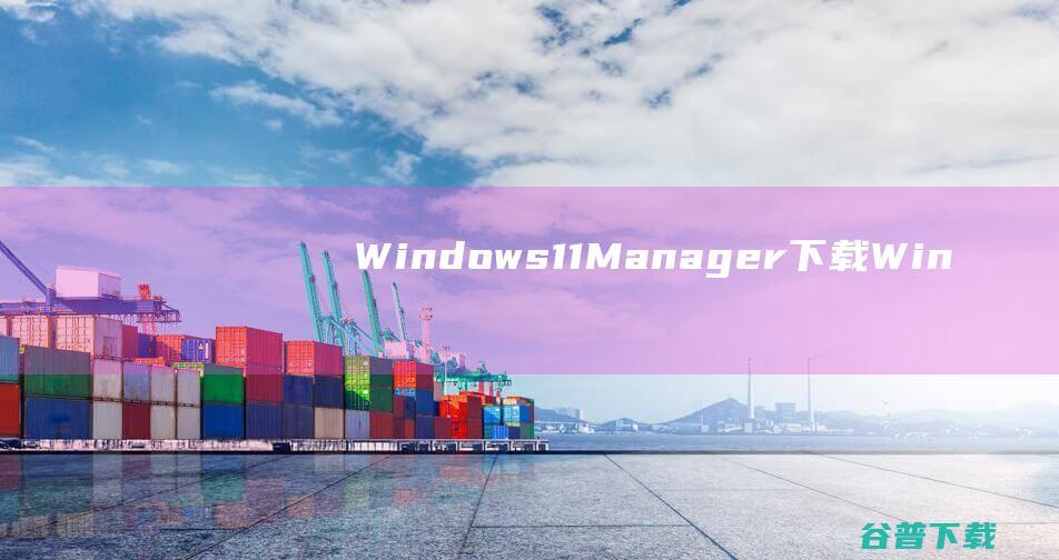 Windows11Manager下载-Windows11Manager(Win11系统优化工具)v1.3.2中文免费版