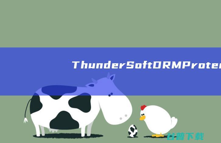 ThunderSoftDRMProtection(DRM加密保护软件)v5.0中文破解版
