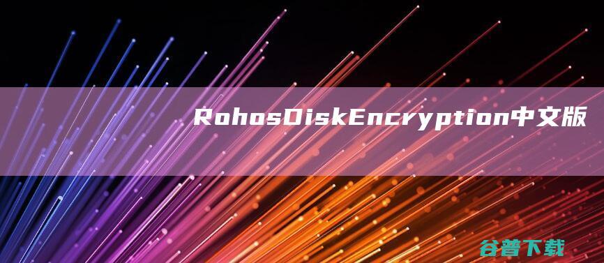 RohosDiskEncryption中文版-RohosDiskEncryption(磁盘加密工具)v3.3破解版