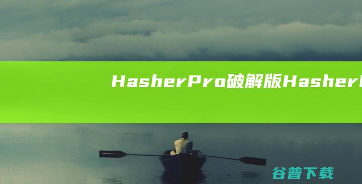 HasherPro破解版-HasherPro(MD5校验工具)v4.1.0.4中文绿色版