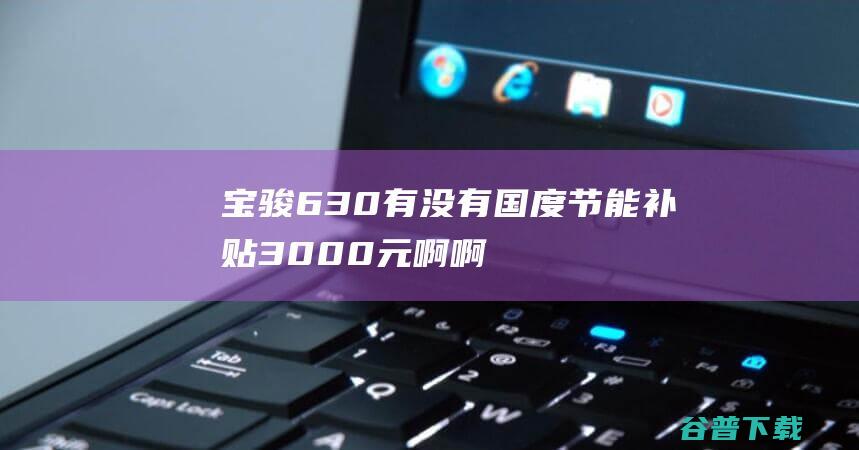 宝骏630有没有国度节能补贴3000元啊啊 (宝骏630有时候打不着车)