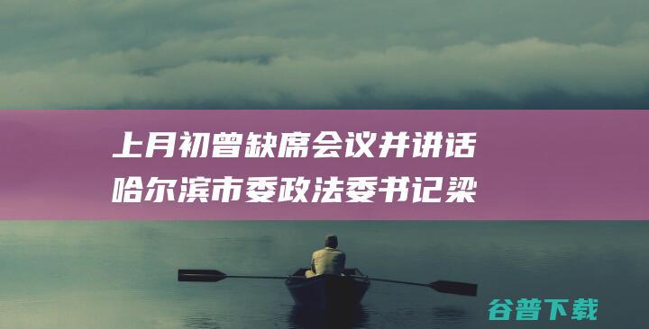 上月初曾缺席会议并讲话 哈尔滨市委政法委书记梁野任上被查